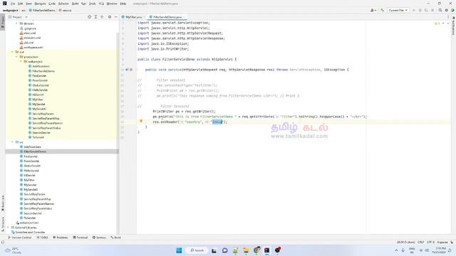 Exchanging Request and Response between Filters and Servlet - Java Servlet in Tamil - SESSION 19 смотреть онлайн