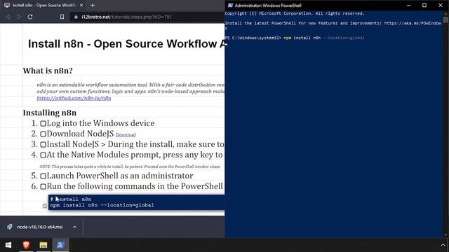 Install n8n - Open Source Workflow Automation - on Windows смотреть онлайн