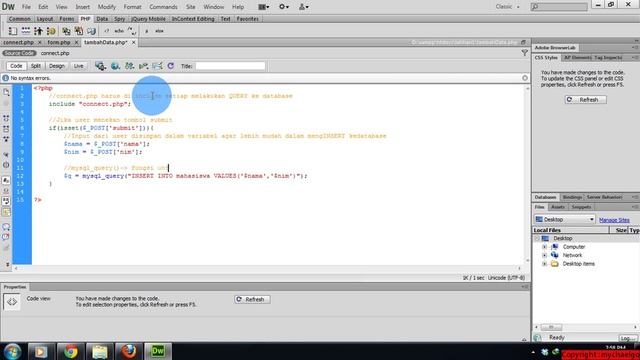 PHP + MySQL (Insert Delete Data) Tutorial Part 1 смотреть онлайн