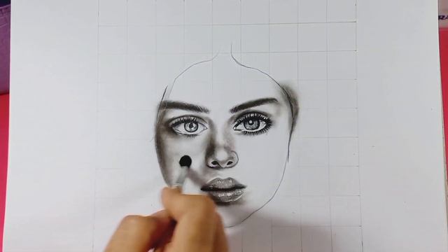 Portrait Drawing with Graphite Pencil & Brush Trick || Menggambar Foto Menggunakan Pensil & Kuas смотреть онлайн