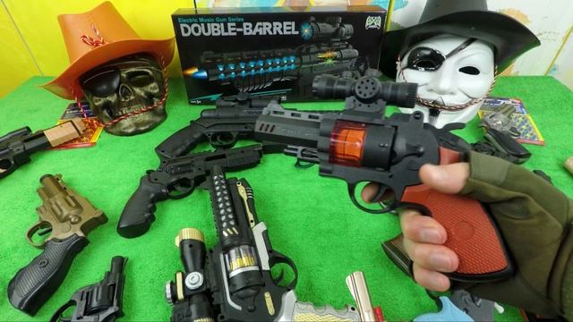 Toy Guns !! Exploding Revolvers Boom six-shooter Weapons & Mask Equipments смотреть онлайн