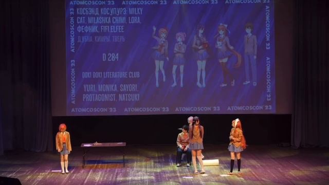 |AtomCosCon|Косплей—дефиле DokiDokiLiteratureClub🎀📚📌