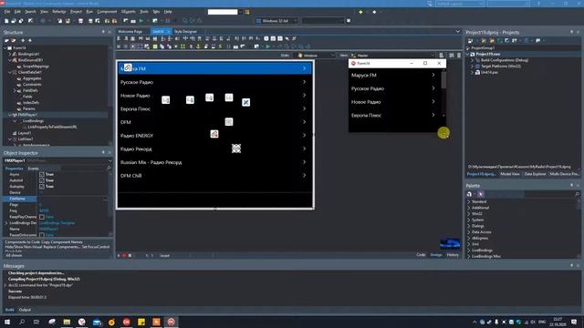 "Пишем" онлайн радио плеер на Delphi исключительно мышкой смотреть онлайн