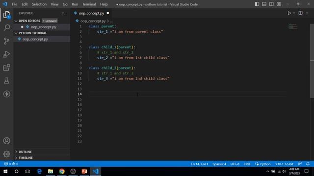 Python Bangla Tutorials 52 : Hierarchical Inheritance смотреть онлайн