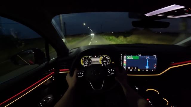 New Volkswagen Touareg 2024 Night Test Drive | IQ.Light HD Matrix In Action