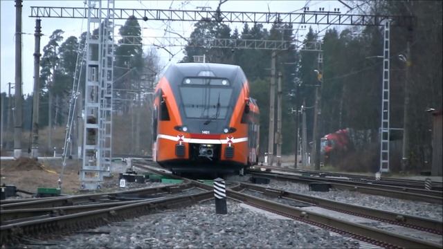 Ц36-7и-1509 и первый Эстонский Штадлер в ст. Аэгвийду/C36-7i-1509+first Estonian Stadler at Aegviid смотреть онлайн