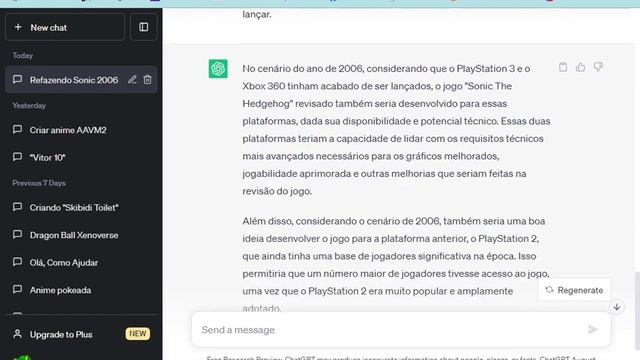 Recriando Sonic The Hedgehog de 2006 com o Chat GPT Parte 1 смотреть онлайн