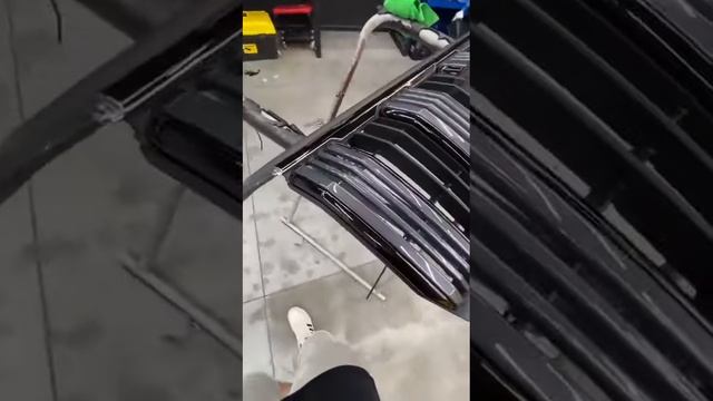 притонировали хром решетки радиатора Prado 150