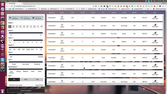 Diamond search based on MongoDB смотреть онлайн