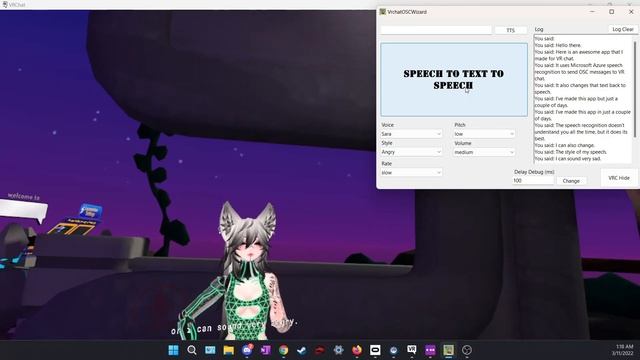 OSC Speech to TTS VRChat App смотреть онлайн