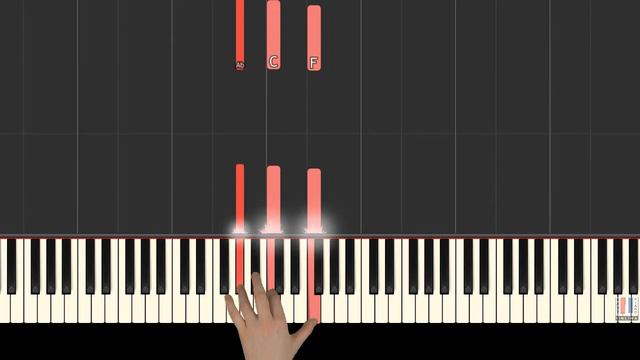 How To Play "GNOSSIENNE NO.1" by Erik Satie - Easy Piano (Synthesia) [Piano Tutorial] [HD] смотреть онлайн
