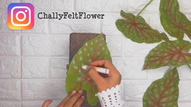 DIY Bunga Flanel Keladi | How to make Felt Caladium Red Star || Felt Flower-Bunga Flanel смотреть онлайн
