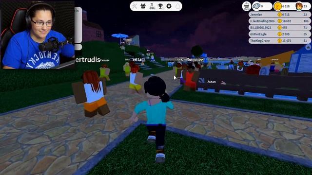 RIDING THE SCARIEST WATER SLIDE IN ROBLOX!! | Water Park World смотреть онлайн