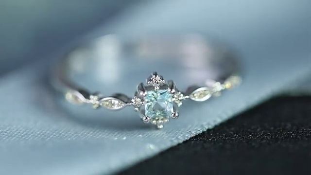 Женское кольцо с кристаллами romad изящное обручальное синим кристаллом в простом стиле r4 tj смотреть онлайн