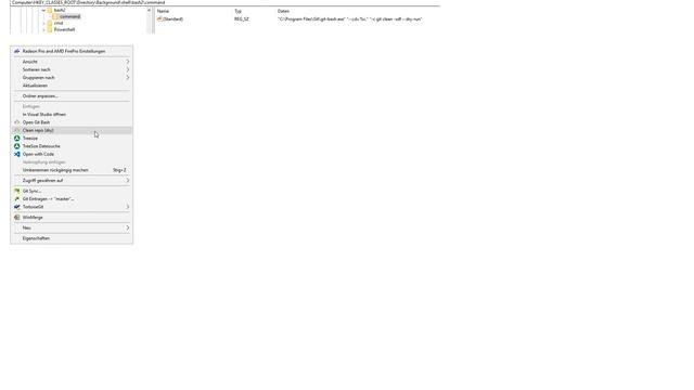 git-bash.exe in context menu with custom command смотреть онлайн