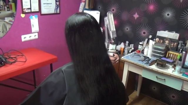 Прическа из длинных волос ч 1 смотреть онлайн