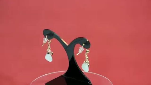 Бижутерия серьги с перламутровым камнем смотреть онлайн