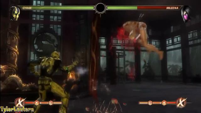 MK9 - Cyrax 67% Midscreen Combo (Without X-RAY) - Mortal Kombat 9 (2011) смотреть онлайн