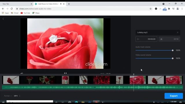 How to add music to a video with Clideo смотреть онлайн