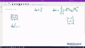 #1 Определитель матрицы метод Лапласа