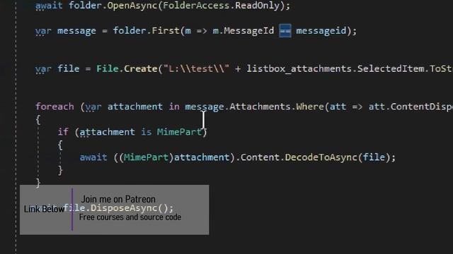 How To Download Email Attachments With MailKit C# смотреть онлайн