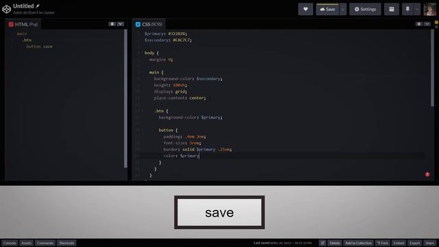 Criando um Botão Estilizado com PUG & SCSS смотреть онлайн