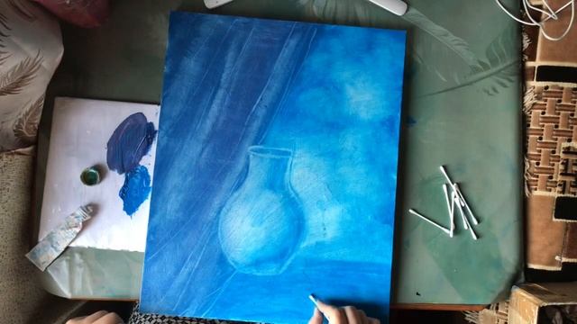 Как нарисовать Ромашки в технике жидкое масло 1 часть смотреть онлайн