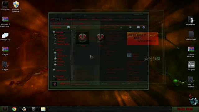 Klingon Empire War Edition Windows 7 theme смотреть онлайн