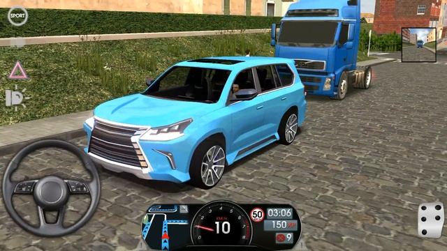 Driving school ?⚡?simulator 3d Game Blue Luxus 4x4 Suv car Fun game смотреть онлайн