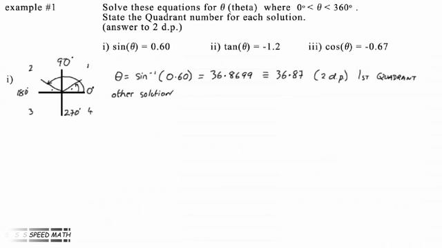 #17 Large Angles - All Sin Tan Cos (ASTC) Rule - Basic Trig GCSE/High School Math смотреть онлайн