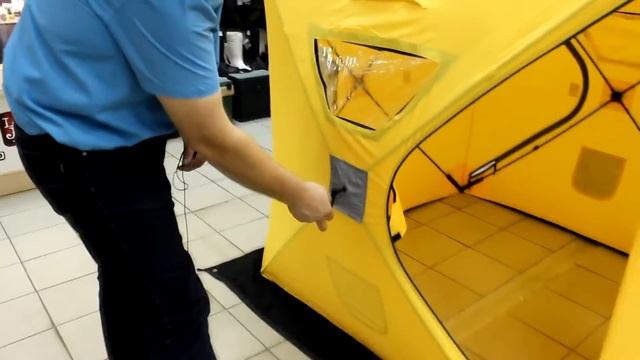 Обзор куб-палатки для зимней рыбалки Tramp IceFisher 2. смотреть онлайн