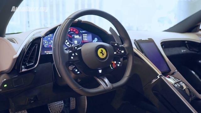 Ferrari Roma 3.9L twin-turbo V8, 5 Things - AutoBuzz.my смотреть онлайн