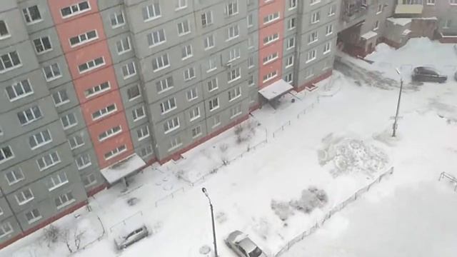 Город Омск, 19.03.2018. Метель весенняя) Omsk, Siberia смотреть онлайн