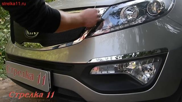 Защита радиатора для KIA SPORTAGE 3 (Черная) - strelka11.ru смотреть онлайн