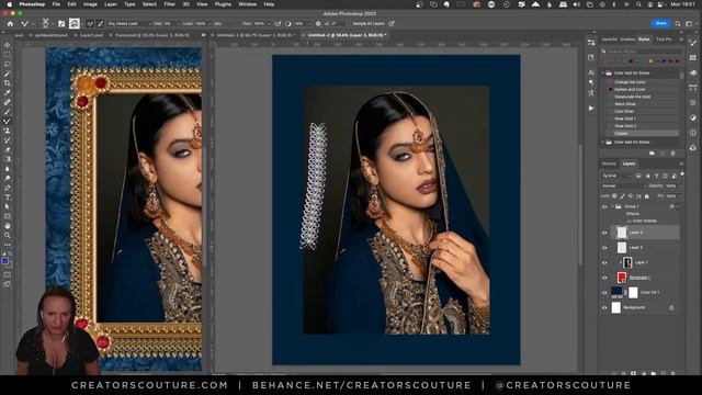 Create an Ornate and Dimensional Gold Photo Frame using Photoshop Mixer Brushes смотреть онлайн