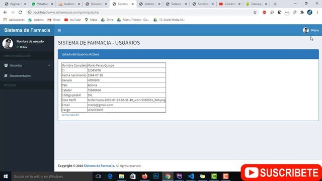 25 - Curso de PHP ?? (? Cargando datos del Usuario al MENU ? ) смотреть онлайн