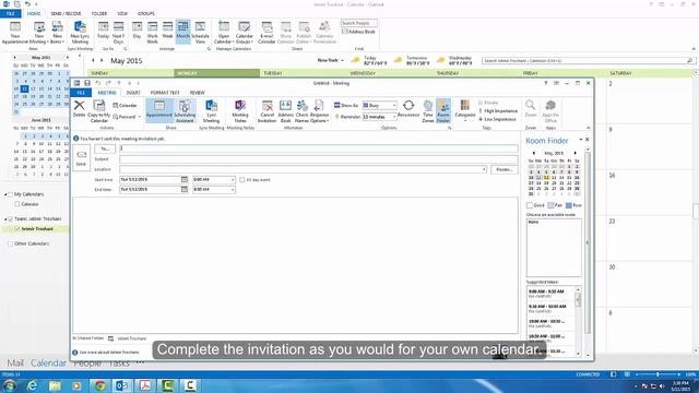 Create a meeting on another user's calendar – Outlook ‘13 смотреть онлайн