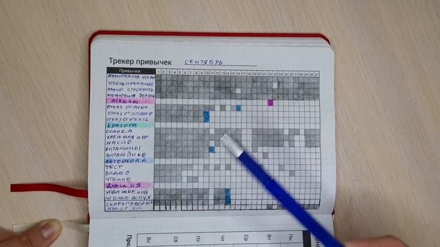 Трекер привычек за сентябрь смотреть онлайн