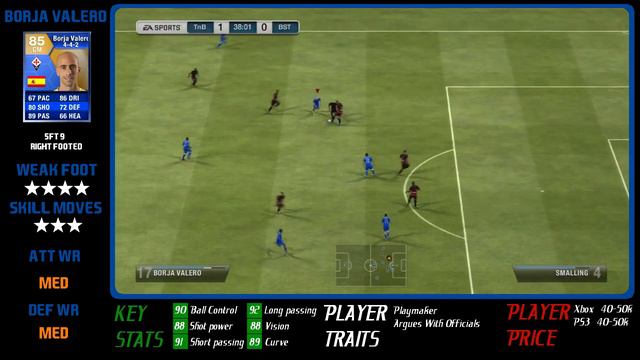 FIFA 13 Player Review | TOTS Borja Valero смотреть онлайн