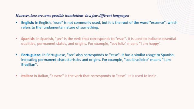Meaning of Esse | Vocabulary | Learn Languages смотреть онлайн