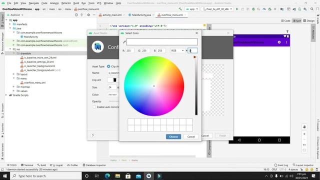 Overflow Menu With Icon in Android App | 27 | Android Development Tutorial for Beginners смотреть онлайн