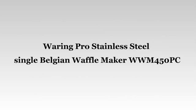 Waring Pro Waffle Maker смотреть онлайн