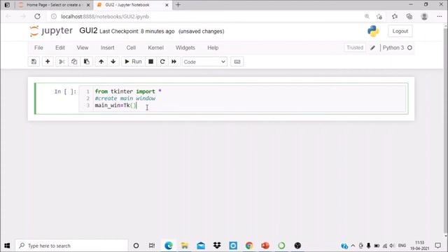 #8: GUI Creation with Python tkinter package (part-1) смотреть онлайн