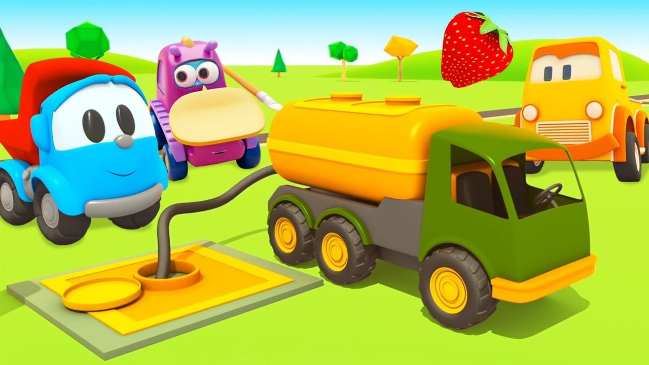 Мультики для малышей про машинки: Грузовичок Лева, Машинки Мокас, Строительные машинки - сборник! смотреть онлайн