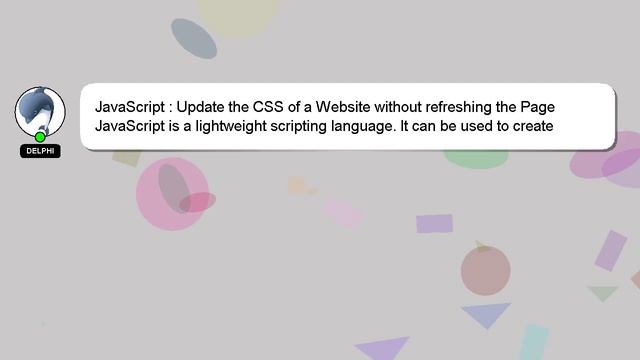 JavaScript : Update the CSS of a Website without refreshing the Page смотреть онлайн