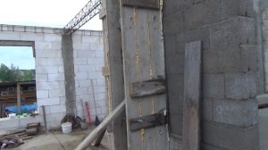 Опалубка для колонн своими руками  Залил очередные три колонны