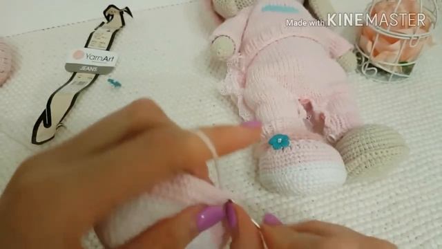 МК пинетки для зайки крючком? смотреть онлайн