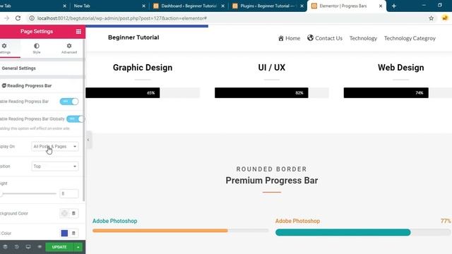 How To Add Reading Progress Bar In WordPress Using Elementor Free Addons | WordPress Tutorials смотреть онлайн
