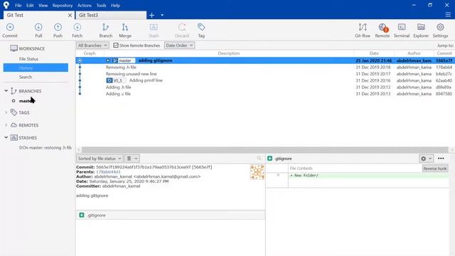 05-Git checkout / (interactive/partial) staging / gitignore cntd. [Arabic] смотреть онлайн