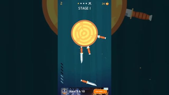 Скучный обзор игры |Knife Hit| смотреть онлайн